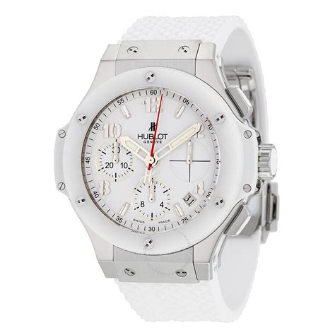 hublot big bang white strap white dial watch|big bang titanium white 42mm.